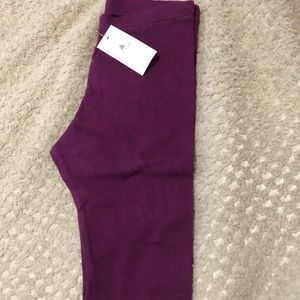 NWT baby gap 4T Capri leggings PLUM